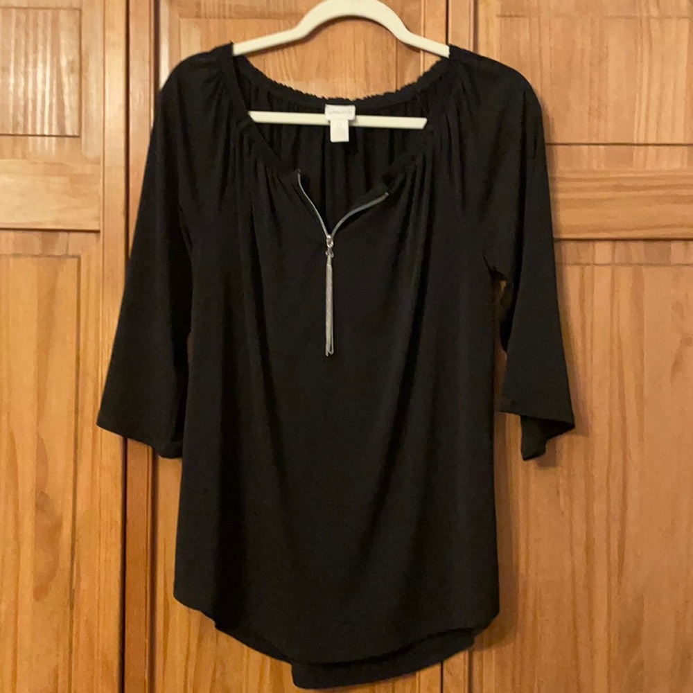 Chico’s size zero black shirt